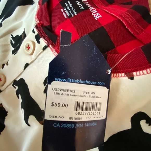 Little Blue House brand sleeper by Hatley. Black Bear print. - Picture 6 of 6
